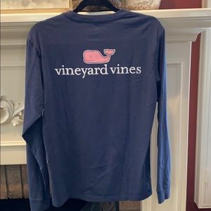 Vineyard Vines Navy Blue Ling Sleeve